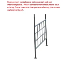 Newport Gazebo Beige Replacement Riplock Canopy & Side Mosquito Netting Set -RAZOR COSCO SHOP 810549304 5