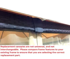 Riviera Sonoma Gazebo Beige Replacement Riplock Canopy -RAZOR COSCO SHOP 810549307 6