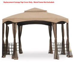 Sienna Octagon Gazebo Beige Replacement Riplock Canopy Top -RAZOR COSCO SHOP 810549323 2
