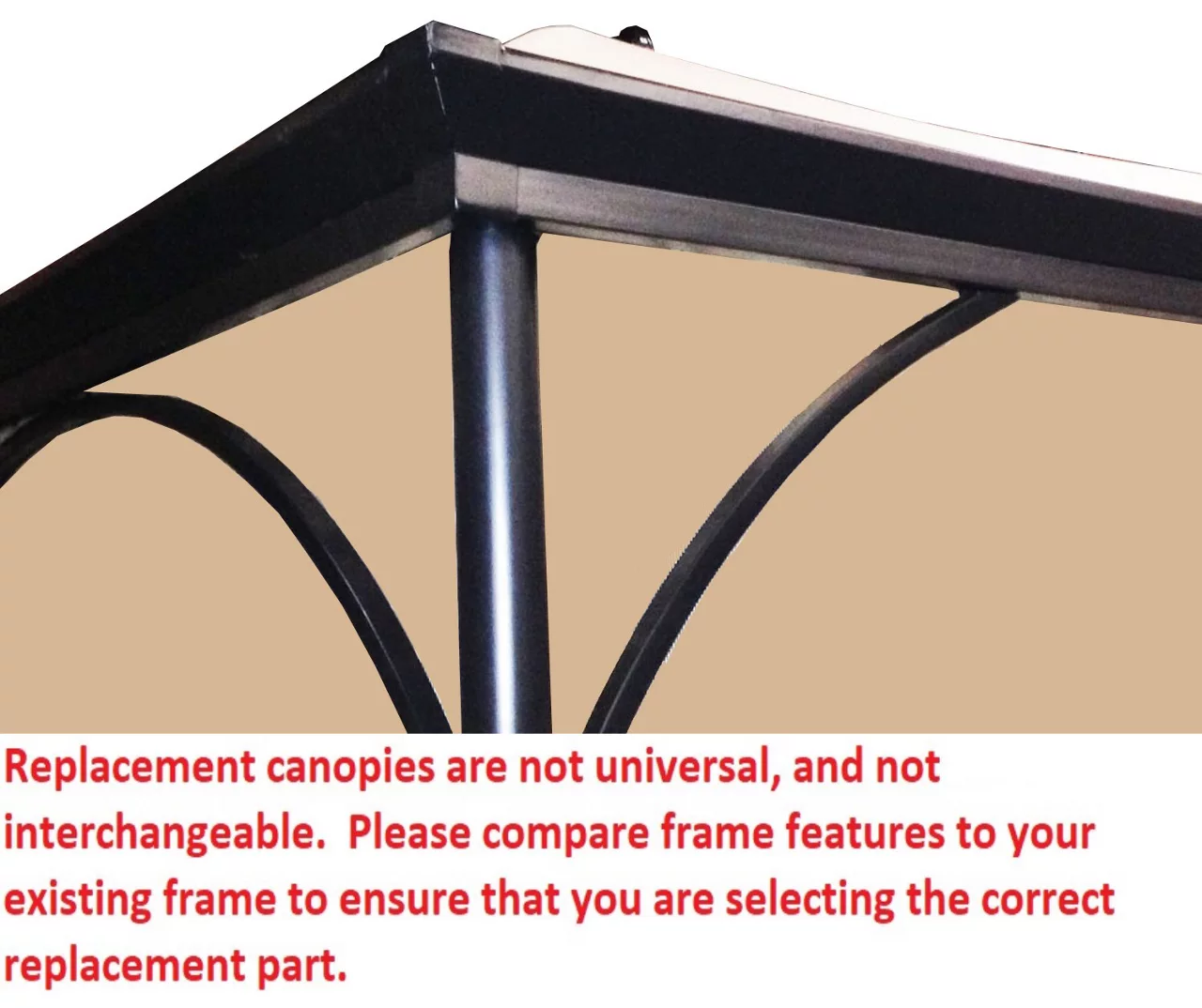 Somserset Gazebo Beige Replacement Riplock Canopy & Side Mosquito Netting Set 3 Somserset Gazebo Beige Replacement Riplock Canopy & Side Mosquito Netting Set - Image 3