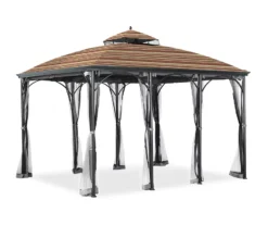 Somerset Gazebo Canyon Stripe Replacement Canopy -RAZOR COSCO SHOP 810549339 31