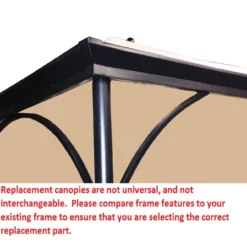 Somerset Gazebo Canyon Stripe Replacement Canopy -RAZOR COSCO SHOP 810549339 4