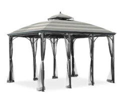 Somerset Gazebo Stone Stripe Replacement Canopy -RAZOR COSCO SHOP 810549340 31