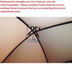 Dome Top Grill Gazebo Beige Replacement Canopy -RAZOR COSCO SHOP 810549341 4