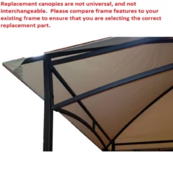 Dome Top Grill Gazebo Beige Replacement Canopy -RAZOR COSCO SHOP 810549341 5