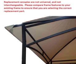 Dome Top Grill Gazebo Beige Replacement Canopy -RAZOR COSCO SHOP 810549341 51