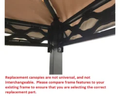 Pinehurst Grill Gazebo Beige Replacement Canopy -RAZOR COSCO SHOP 810549353 51