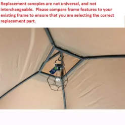 Pinehurst Grill Gazebo Beige Replacement Canopy -RAZOR COSCO SHOP 810549353 6