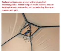 Pinehurst Grill Gazebo Beige Replacement Canopy -RAZOR COSCO SHOP 810549353 61