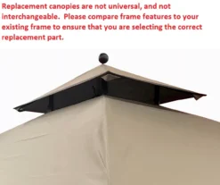 Pinehurst Grill Gazebo Beige Damask Replacement Canopy -RAZOR COSCO SHOP 810549360 71