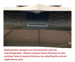 Augusta Gazebo Beige Replacement Riplock Canopy -RAZOR COSCO SHOP 810549366 71