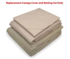 Augusta Gazebo Beige Replacement Riplock Canopy & Side Mosquito Netting Set -RAZOR COSCO SHOP 810549367 21