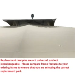 Augusta Gazebo Beige Replacement Riplock Canopy & Side Mosquito Netting Set -RAZOR COSCO SHOP 810549367 4