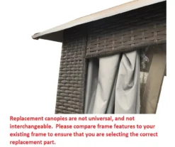 Augusta Gazebo Beige Replacement Riplock Canopy & Side Mosquito Netting Set -RAZOR COSCO SHOP 810549367 51