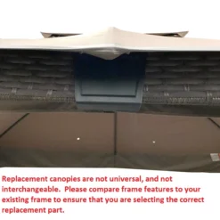 Augusta Gazebo Beige Replacement Riplock Canopy & Side Mosquito Netting Set -RAZOR COSCO SHOP 810549367 6