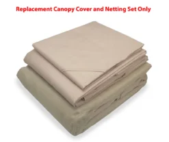 Pinehurst Gazebo Beige Replacement Riplock Canopy & Side Mosquito Netting Set -RAZOR COSCO SHOP 810549371 21