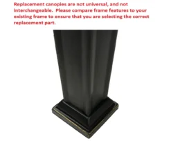 Pinehurst Gazebo Beige Replacement Riplock Canopy & Side Mosquito Netting Set -RAZOR COSCO SHOP 810549371 61