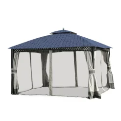 Windsor Dome Gazebo Midnight Blue Trellis Replacement Canopy -RAZOR COSCO SHOP 810549380 3