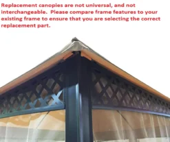 Windsor Dome Gazebo Midnight Blue Trellis Replacement Canopy -RAZOR COSCO SHOP 810549380 61