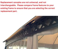 Windsor Dome Gazebo Midnight Blue Trellis Replacement Canopy -RAZOR COSCO SHOP 810549380 71