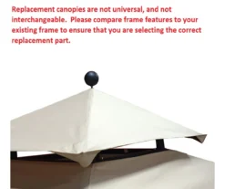 Windsor Grill Gazebo Beige Damask Replacement Canopy -RAZOR COSCO SHOP 810549390 71