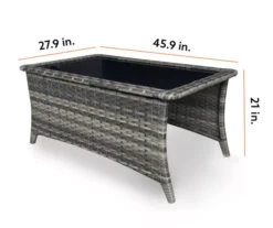 Rockbridge All-Weather Wicker Patio Coffee Table -RAZOR COSCO SHOP 810555276 99 1