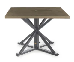 Broyhill Autumn Cove Wood Look Square Steel Patio Dining Table -RAZOR COSCO SHOP 810557039 4