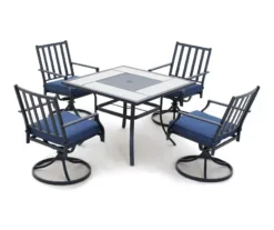 Rome Wood Look Tile Patio Dining Table -RAZOR COSCO SHOP 810557270 5