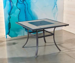 Rome Wood Look Tile Patio Dining Table -RAZOR COSCO SHOP 810557270 9