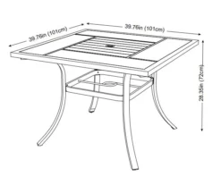 Rome Wood Look Tile Patio Dining Table -RAZOR COSCO SHOP 810557270 X0 1