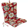 Daelyn Cherry Euro Style Outdoor Chair Cushion