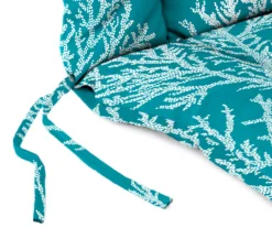Sea Coral Turquoise Euro Style Outdoor Chair Cushion -RAZOR COSCO SHOP 810560598 10