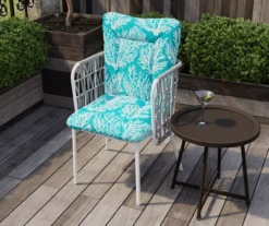 Sea Coral Turquoise Euro Style Outdoor Chair Cushion -RAZOR COSCO SHOP 810560598 5