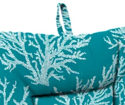 Sea Coral Turquoise Euro Style Outdoor Chair Cushion -RAZOR COSCO SHOP 810560598 7