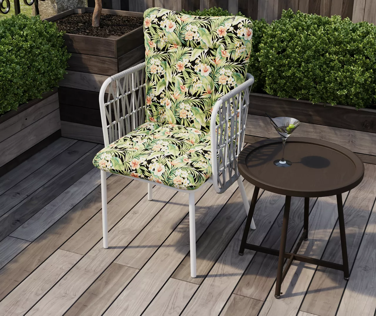 Cypress Midnight Euro Style Outdoor Chair Cushion 5 Cypress Midnight Euro Style Outdoor Chair Cushion - Image 5