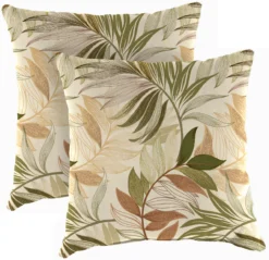 Jordan Manufacturing Oasis Outdoor Throw Pillows, 2-Pack