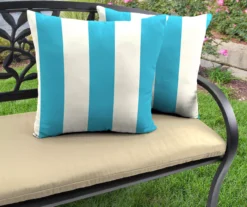 Jordan Manufacturing Cabana Stripe Outdoor Throw Pillows, 2-Pack -RAZOR COSCO SHOP 810560731 2