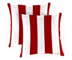 Jordan Manufacturing Cabana Stripe Outdoor Throw Pillows, 2-Pack -RAZOR COSCO SHOP 810560733 1
