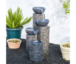 Leaf Bowl LED 4-Tier Resin Fountain -RAZOR COSCO SHOP 810566008 4