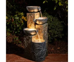 Leaf Bowl LED 4-Tier Resin Fountain -RAZOR COSCO SHOP 810566008 5