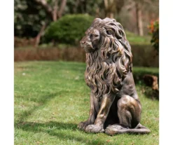 20.75" Guardian Sitting Lion Garden Statuary -RAZOR COSCO SHOP 810566370 5