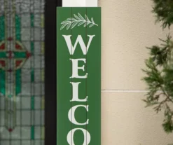 "Welcome To The Garden" Green Porch Sign -RAZOR COSCO SHOP 810566394 4