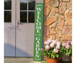 "Welcome To The Garden" Green Porch Sign -RAZOR COSCO SHOP 810566394 6