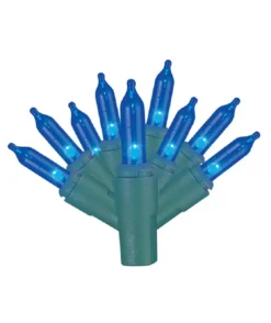 LED Mini Light Set With Green Wire, 120-Lights