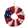 18" Patriotic Fabric Wreath