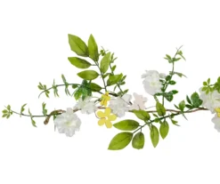 Northlight 4' White Floral & Foliage Garland -RAZOR COSCO SHOP 810574580 2