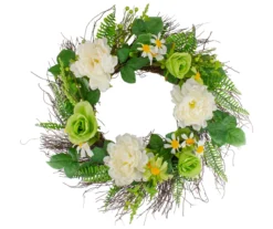 22" Mixed Spring Floral Wreath