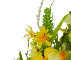 23" Yellow Daisy & Berry Wreath -RAZOR COSCO SHOP 810574648 3