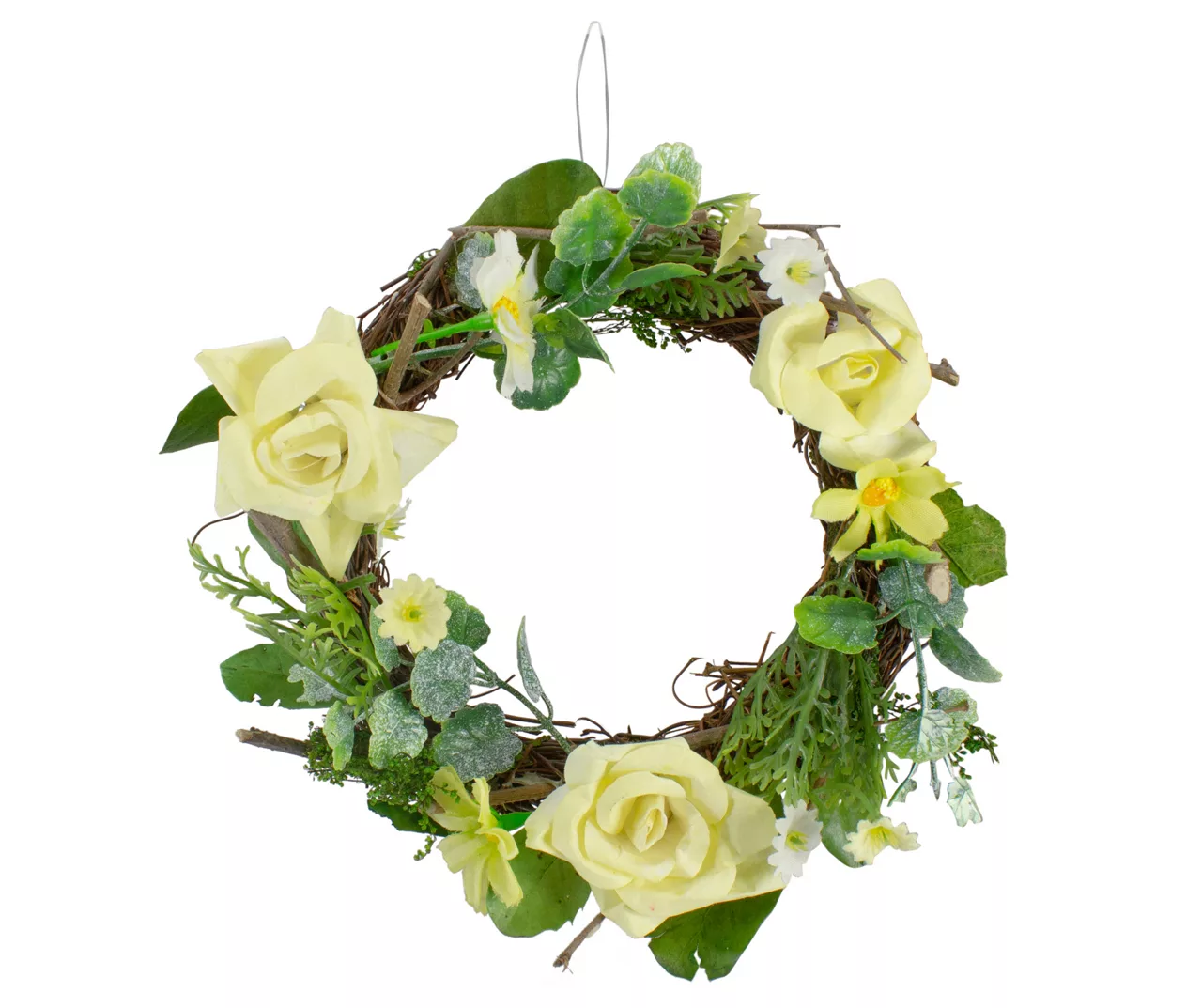 7" Floral & Foliage Mini Twig Wreath 1 7" Floral & Foliage Mini Twig Wreath