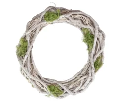 RAZOR COSCO SHOP 12 11" White Twig & Moss Wreath